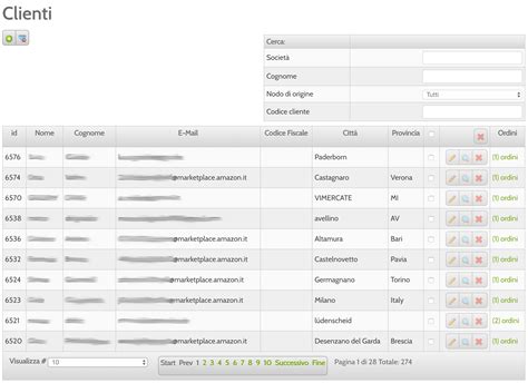Esempio di scheda accettazione cliente