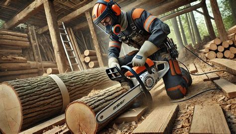 Motosega e decespugliatore in azione