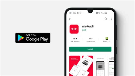 Schermata dell'app myAudi