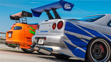 Confronto tra Nissan Skyline nel film e in Rocket League