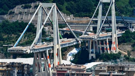 Danneggiamento del Ponte Morandi