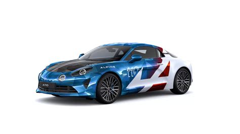 Dettaglio di una Alpine A110 con livrea blu