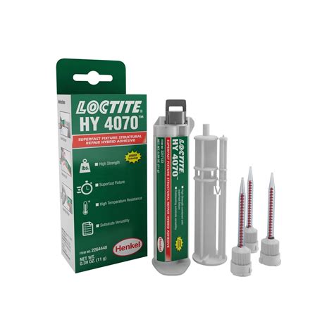 Infografica: Caratteristiche principali di LOCTITE HY 4070