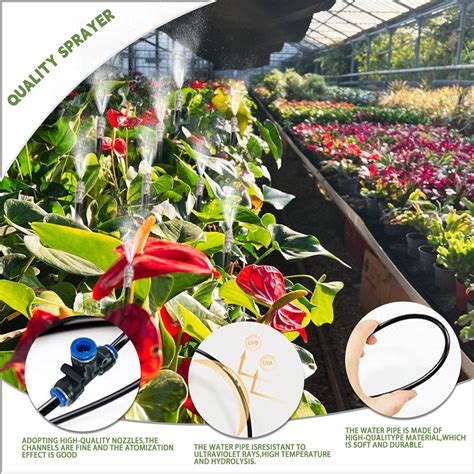 Sistema di nebulizzazione in un giardino