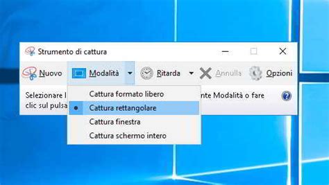 Schermata di un software di cattura video su PC