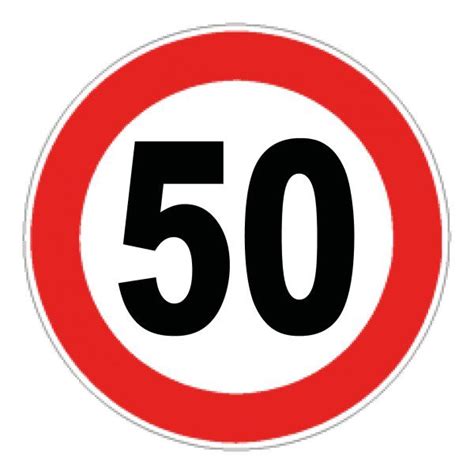 Segnaletica stradale limite velocità 50 km/h