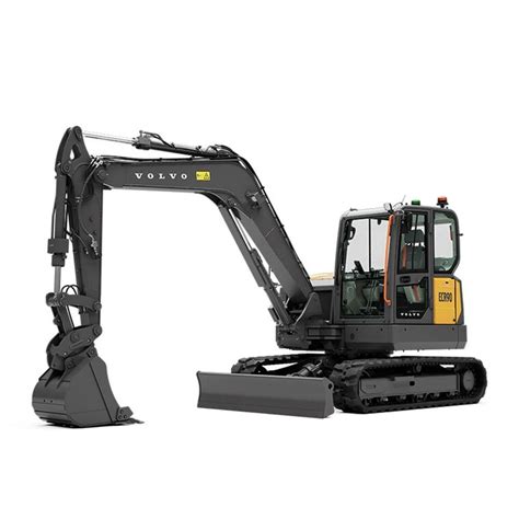 Volvo ECR90 in un cantiere urbano