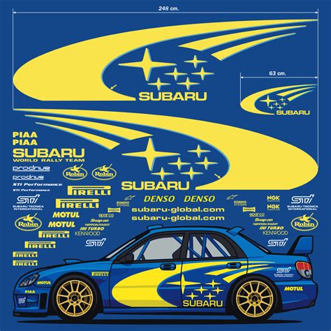 Subaru Forester con adesivi rally