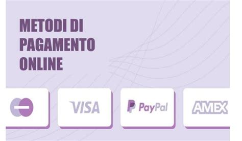 Opzioni di pagamento online e sicurezza