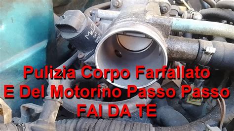 Parti del corpo farfallato e del motorino passo passo