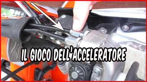 regolazione gioco cavo acceleratore