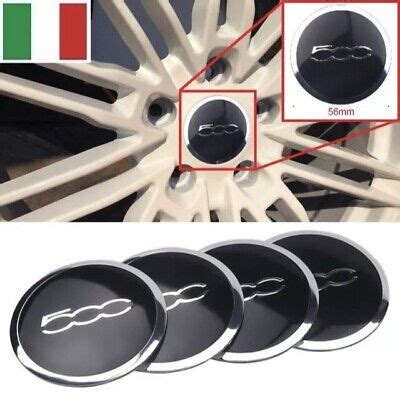 Dettaglio adesivo coprimozzo Fiat 500