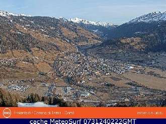 Esempio di inquadratura panoramica da una webcam in movimento su Vipiteno