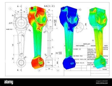 Schema di Finite Element Analysis applicato a un telaio automobilistico