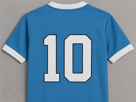 Una maglia da calcio numero 10, appesa al chiodo, simboleggiando il ritiro e il passaggio di testimone