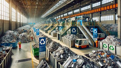 Schema di riciclo dei metalli in un impianto automobilistico