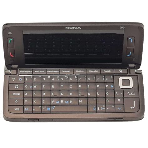 Nokia E90 Communicator vista frontale e aperta