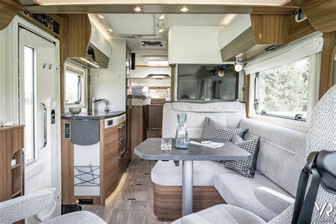 Interni di un camper Hymer