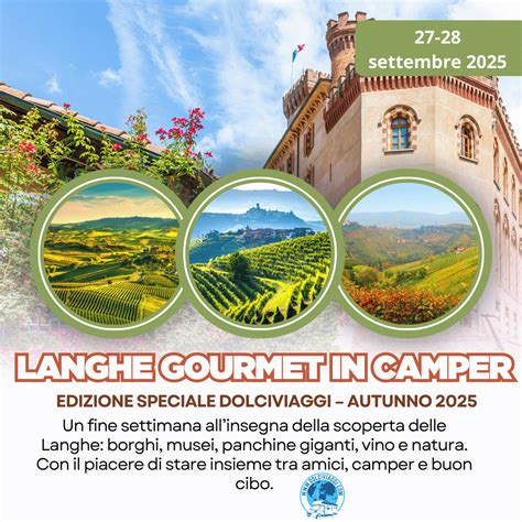 Illustrazione di un camper in viaggio nelle Langhe