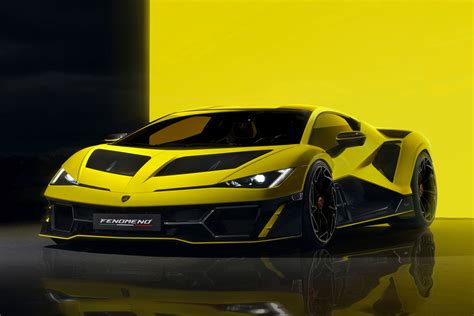 Sezione laterale Lamborghini Fenomeno con flussi aerodinamici