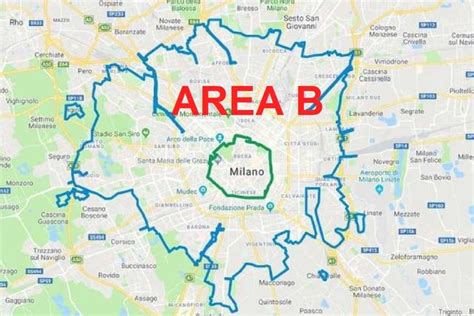 Mappa Area B Milano