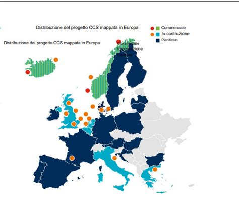 Mappa degli impianti CCS e DAC globali