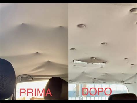 Interno di un'auto con il cielo scollato