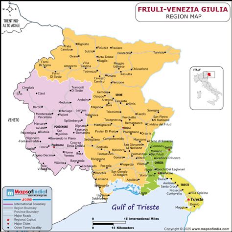 Mappa delle sedi Eurocar e Autovespucci in Friuli-Venezia Giulia