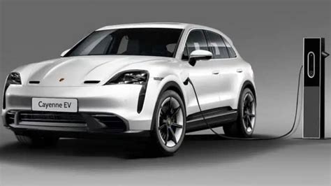 Rendering della futura Porsche Cayenne completamente elettrica