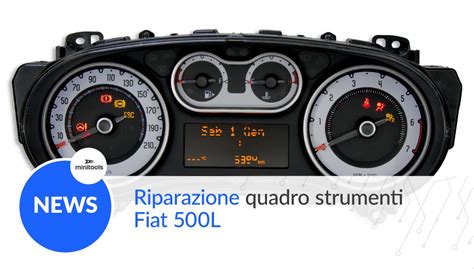 Dettaglio del display del quadro strumenti della Fiat 500L