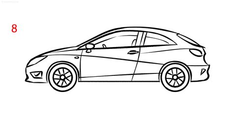 Disegno concettuale di un'auto rétro-futuristica