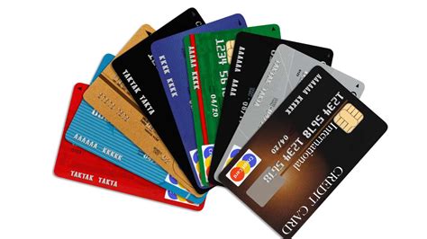 Illustrazione di diverse carte di credito e debito