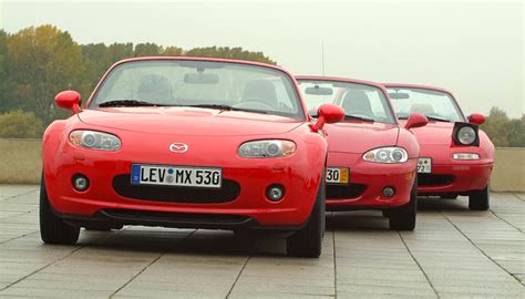 Evoluzione stilistica della Mazda MX-5 nel corso delle generazioni