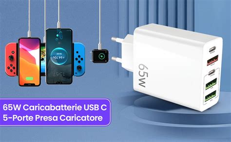 Schema di un caricabatterie auto multi-porta USB e Type-C