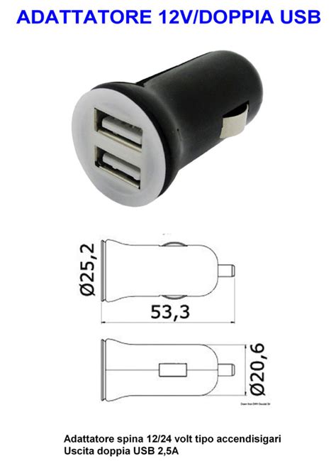Illustrazione di diverse tipologie di accendisigari e adattatori USB per auto