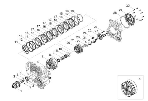 Diagramma sistema frizione moto