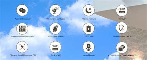 Icone che rappresentano le funzionalità mancanti: USB, GPS, Vivavoce