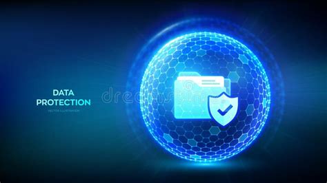 Icona GDPR con dati personali protetti