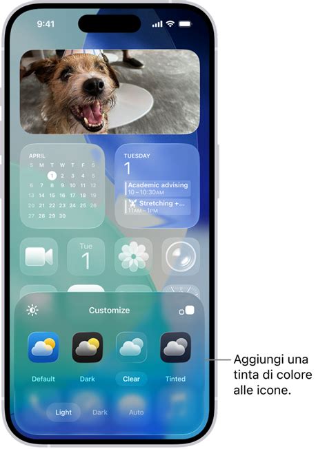 Schermata di Uconnect con le icone delle app