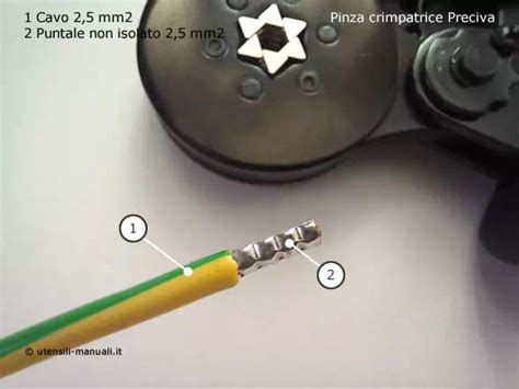 Esempio di crimpatura dei cavi