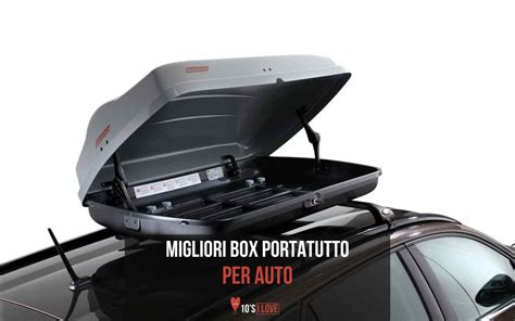 Diversi modelli di box portatutto per auto