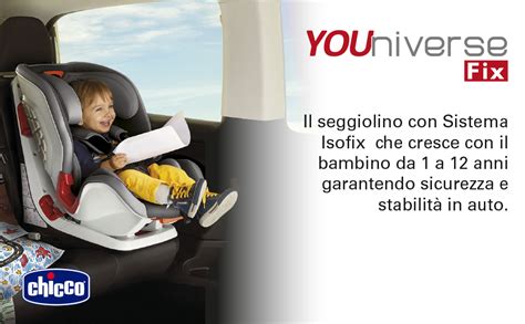 Seggiolino Chicco YOUniverse Fix con bambino