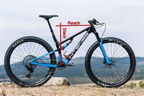 Diagramma delle geometrie MTB: reach, stack, lunghezza del tubo sella, lunghezza del carro