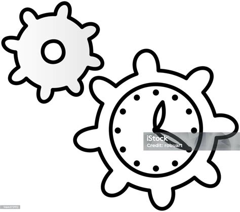 Simbolo di una chiave inglese e un orologio, a indicare manutenzione e tempo