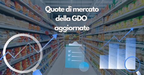 Grafico a torta delle quote di mercato della GDO italiana