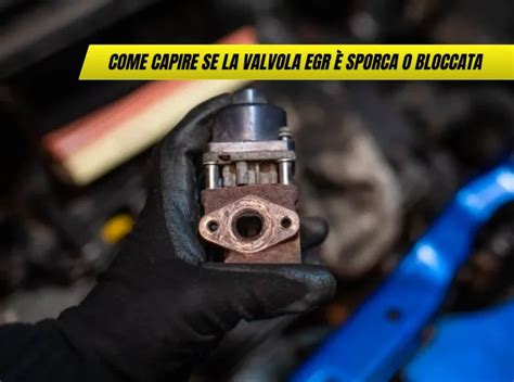 valvola EGR sporca e pulita