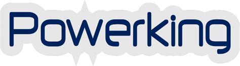 Logo PowerKing su sfondo tecnologico