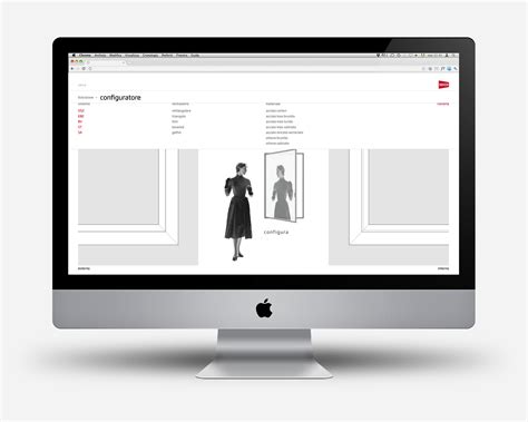 Interfaccia di un configuratore auto digitale che mostra diverse opzioni di personalizzazione