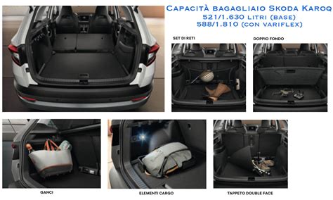 Skoda Yeti vano di carico con sedili posteriori rimossi