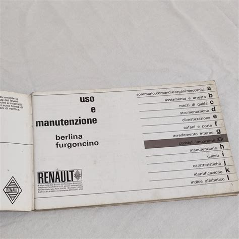 Copertina di un libretto di uso e manutenzione generico